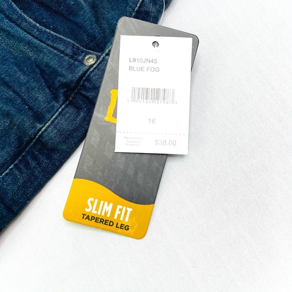 NEW Slim Fit Lee Stretch Jeans Blue Denim Tapered - Picture 5 of 10